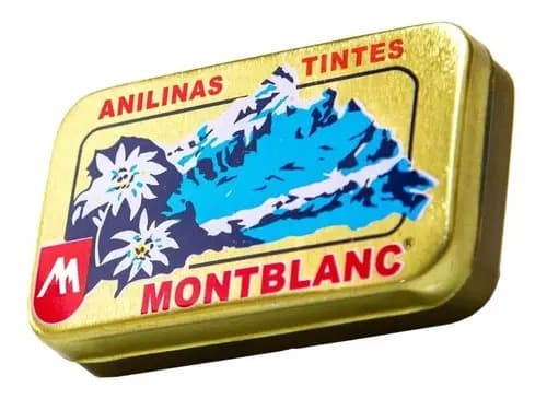 Anilina Montblanc Cajita Dorada 25 Gr. Color Negro