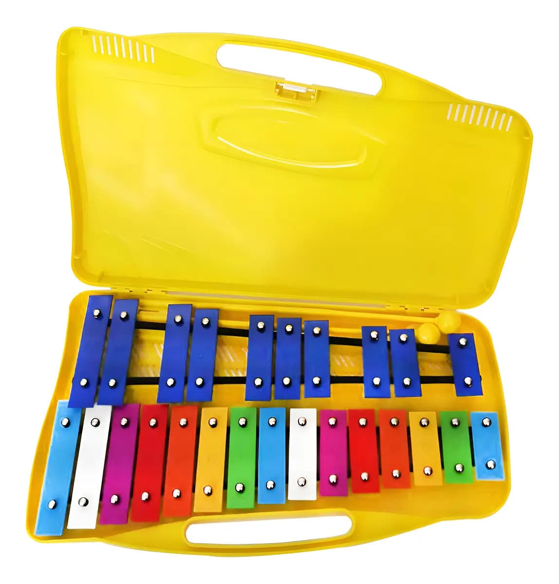 Metalófono FHS 25 Notas Multicolor Infantil con Estuche y Mazos