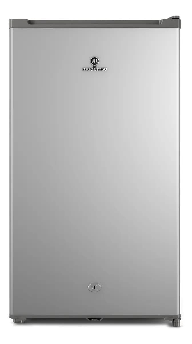 Frigobar 90l Frío Directo Con Llave Y Luz Led Mmb90s Silver