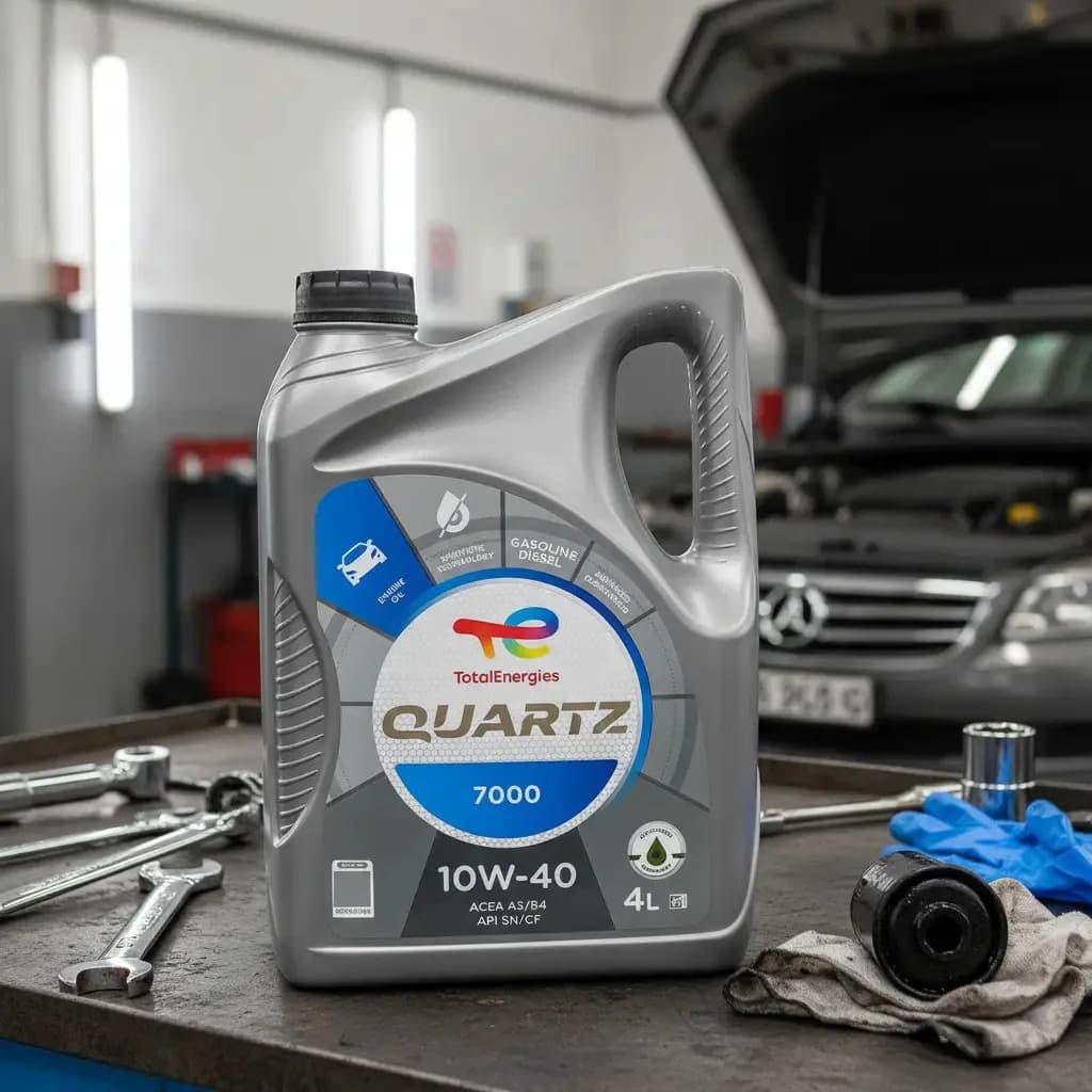 Aceite 10w40 Total Quartz 7000 Energy 4l Semi Sintetico Bencina O Diesel