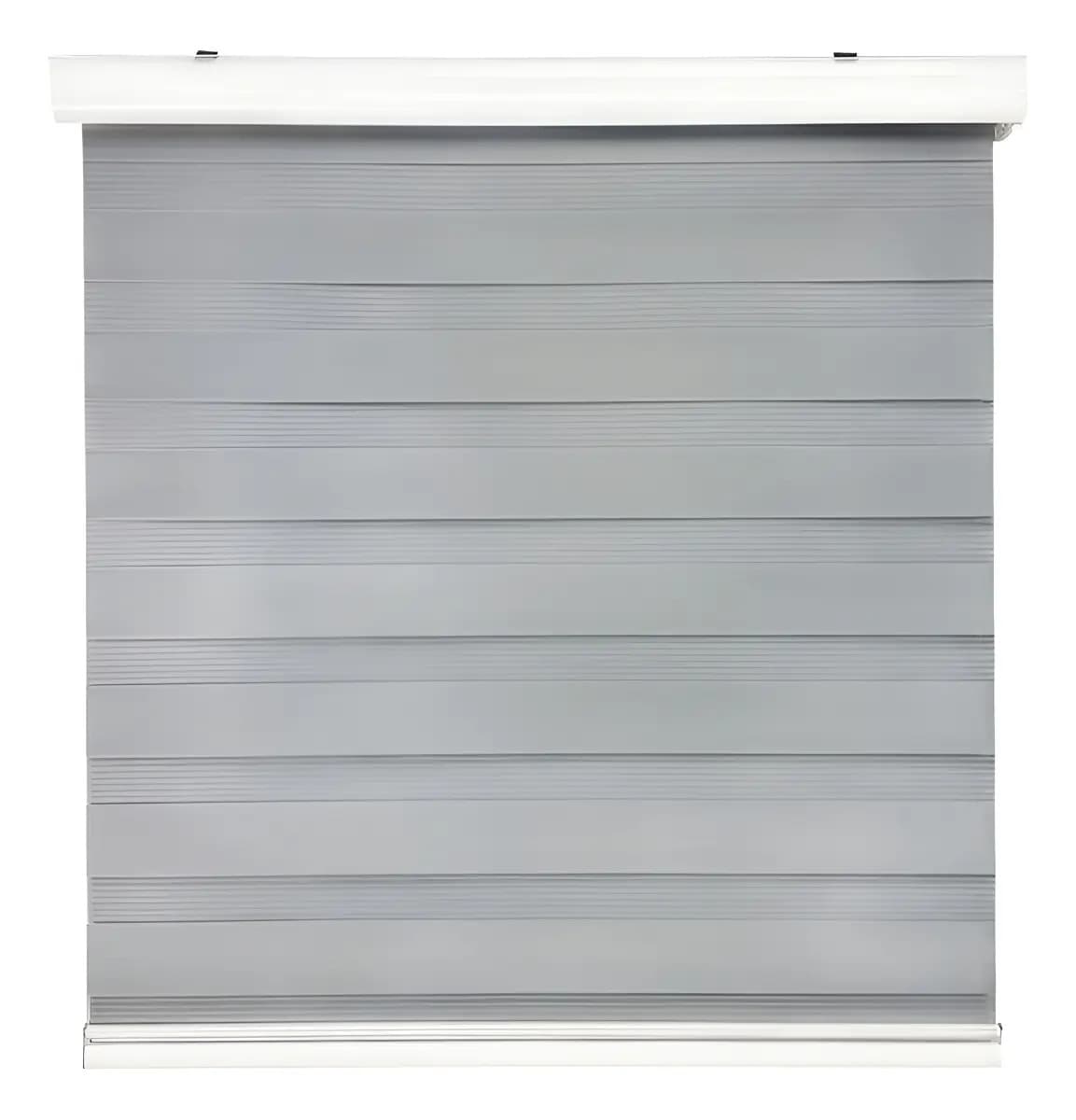 Cortina Roller Duo Zebra Día Y Noche 60 X 200 Cm Gris Guiza