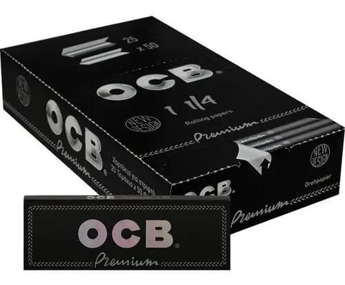 Papel Ocb Premium 1 1/4 X 25 Libritos X 50 Papelillos /mt