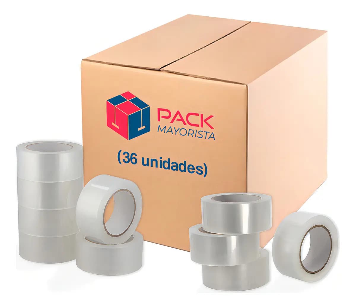 Cinta De Embalaje Transparente 48mm*100m*50mic - Pack 36 Uds Cinta Embalaje