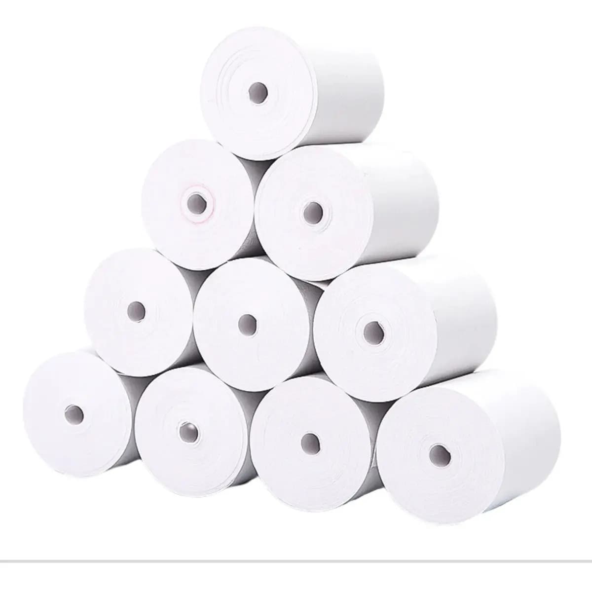 Caja 50 Rollos Papel Térmico 80mm X 80mm Largo Telotenemos Papel Para Impresora Térmica Papel Rollo Termico Boleta Factura Color Blanco