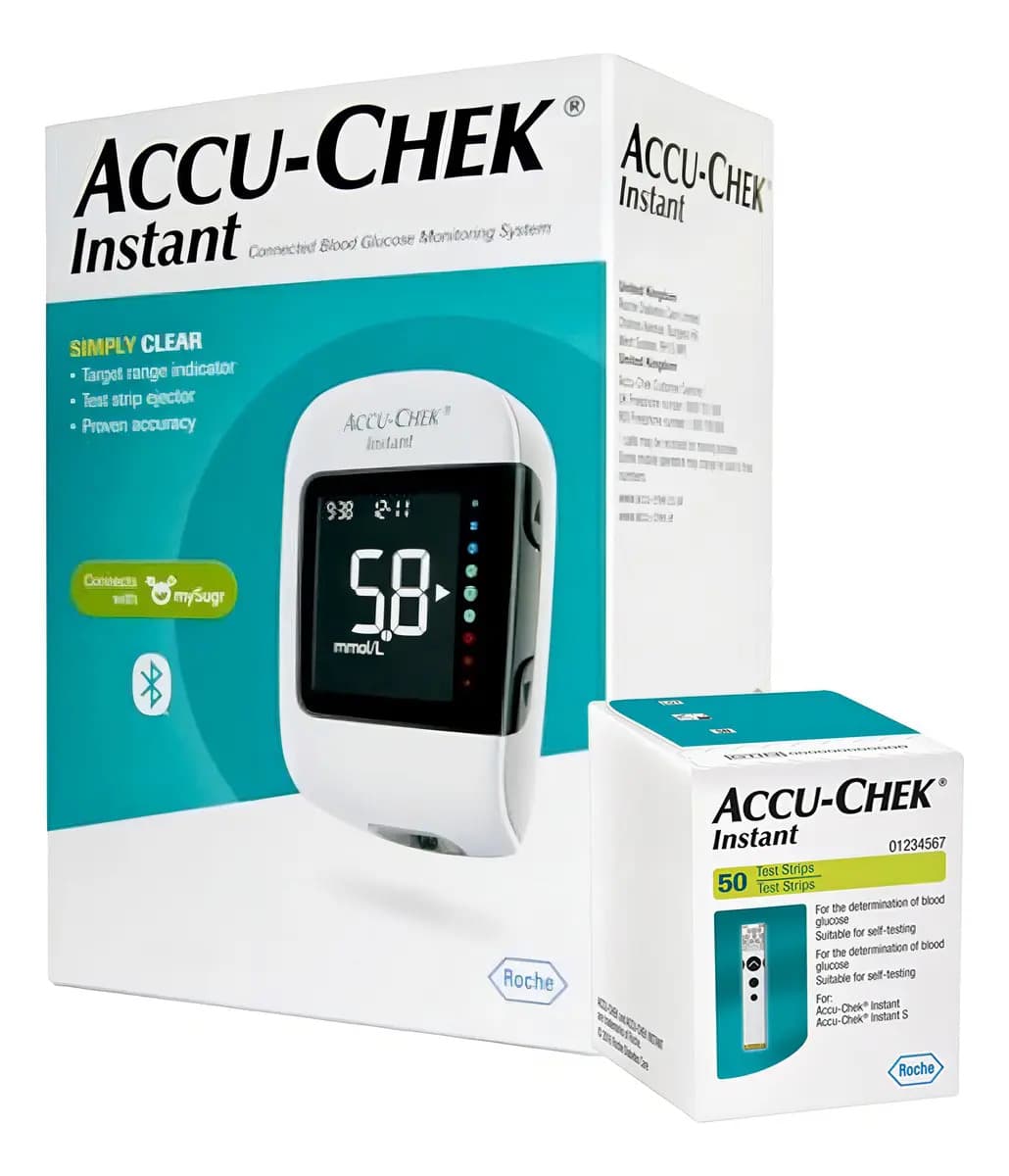 Pack Glucómetro Accu-Chek Instant + 50 tiras