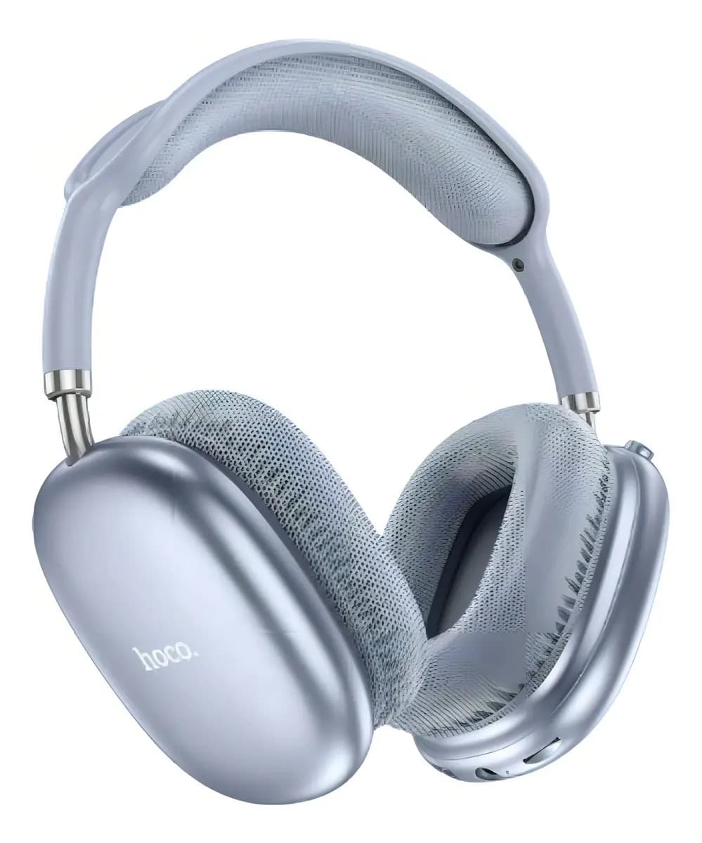 Auriculares Inalámbricos Hoco W35 Air 45hrs Long Usage Time Color Azul Acero