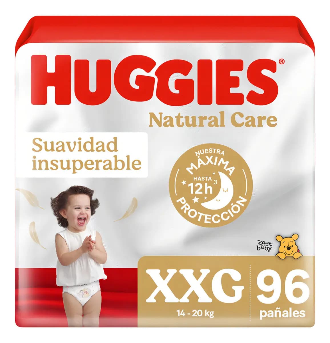 Pañales Huggies Natural Care Talla XXG 96 un
