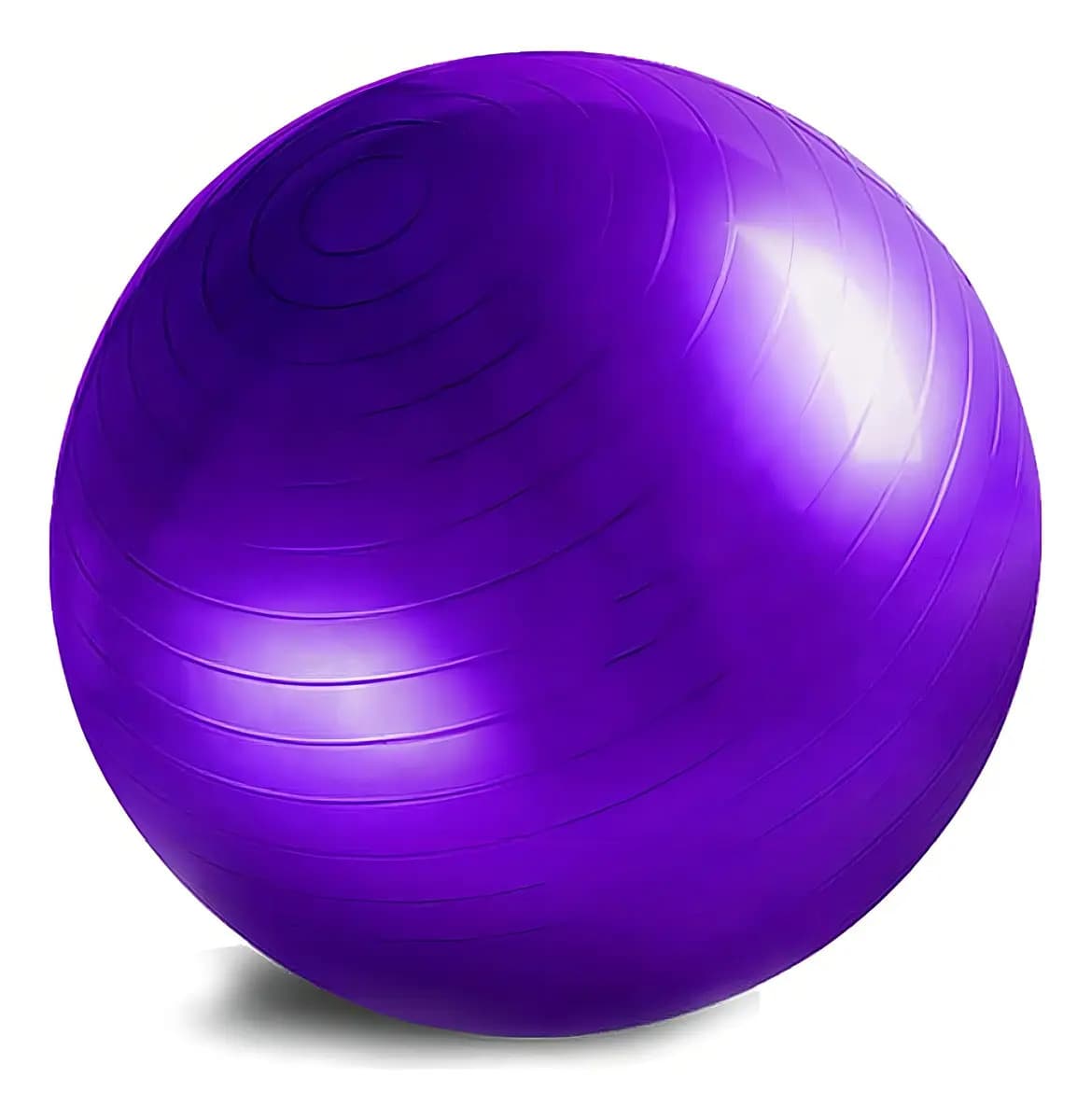 Pelota Balon 75 Cm Pilates Yoga con Inflador Pelotas Color Morado