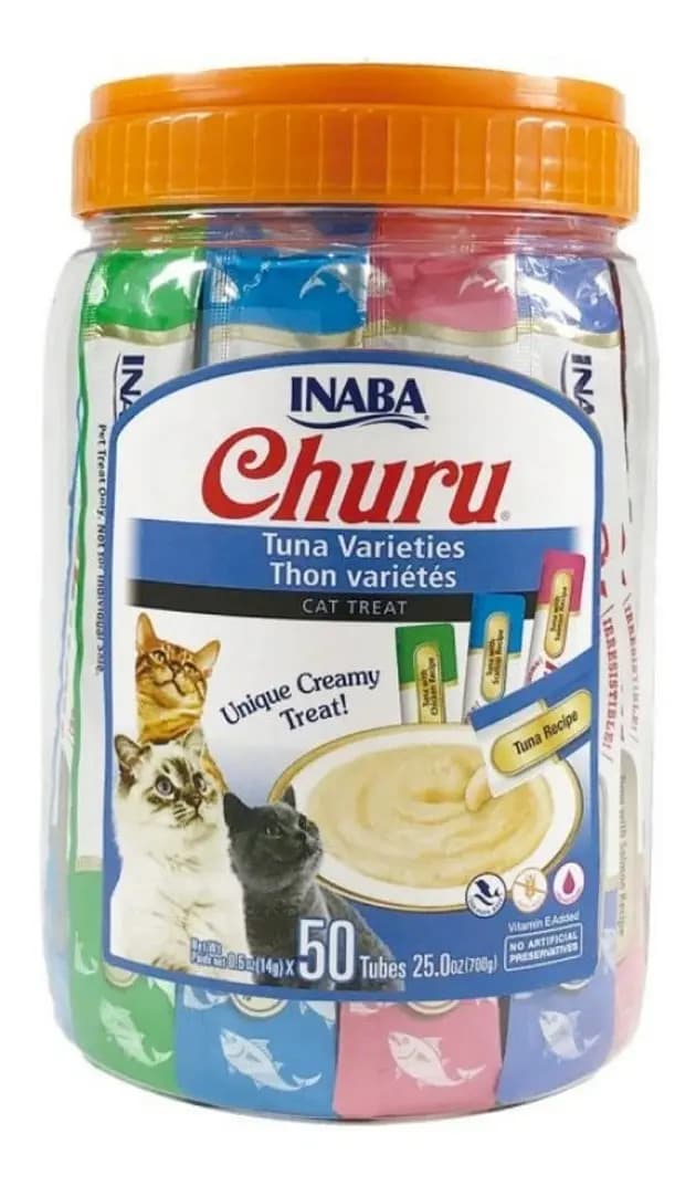 Churu Gato Sabor Atun Variedades Pack X50 Tubos
