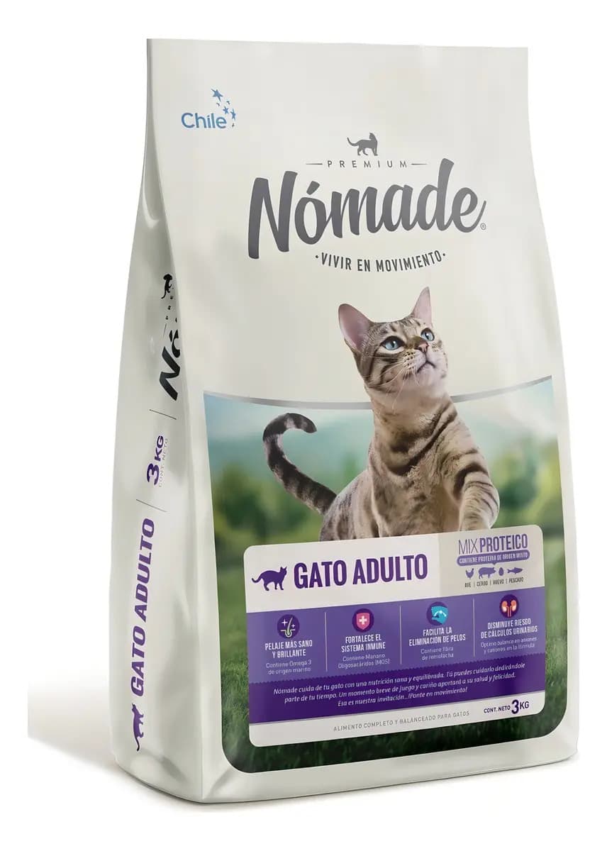 Alimento Premium Nomade Gato Adulto 3kg