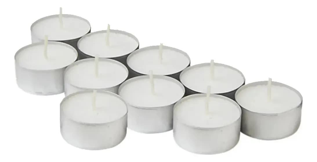 Velas Tealight Rincon Himalaya - 50 Velas 4 Horas Blanco