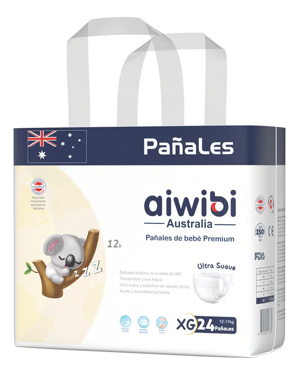 Pañales Aiwibi Premium - Tamaño XG