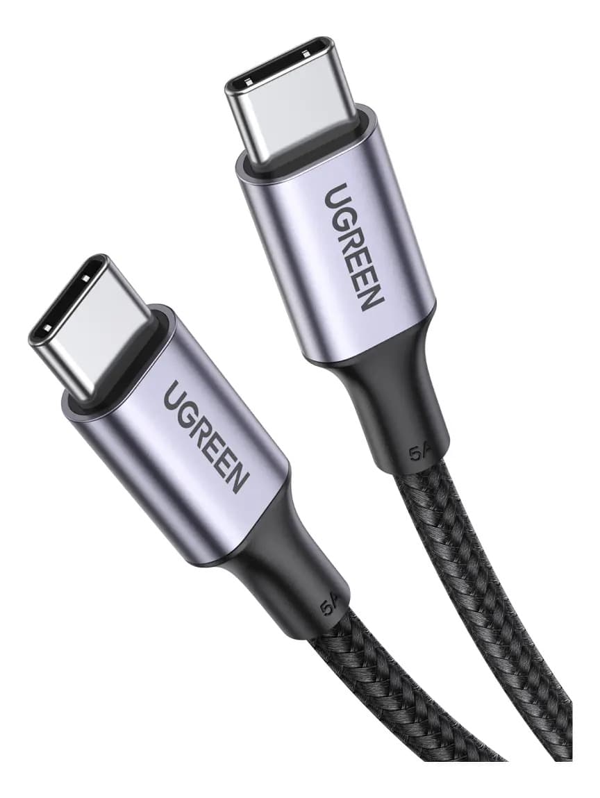 UGREEN CABLE USB-C / USB-C 3.1 DATAPOWER 100W MAX 2 MTS REFORZADO BLACK US300
