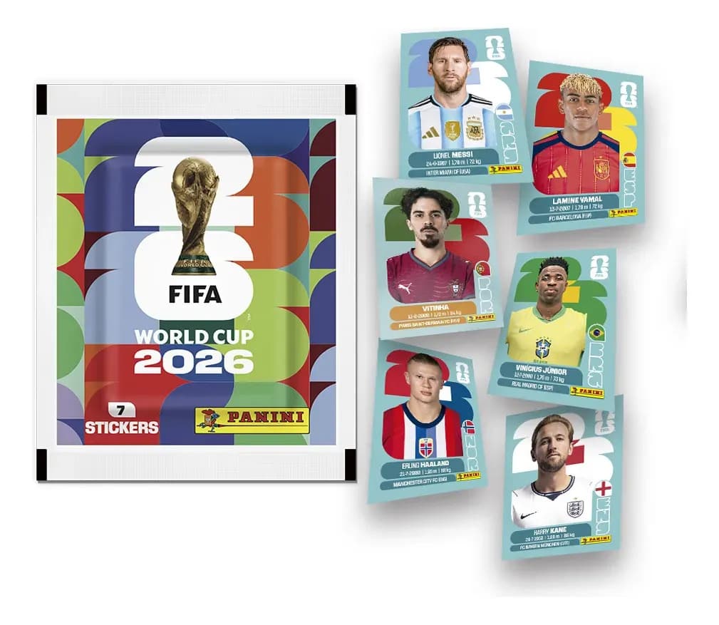 Blister 25 Sobres Mundial De Futbol Fifa 2026