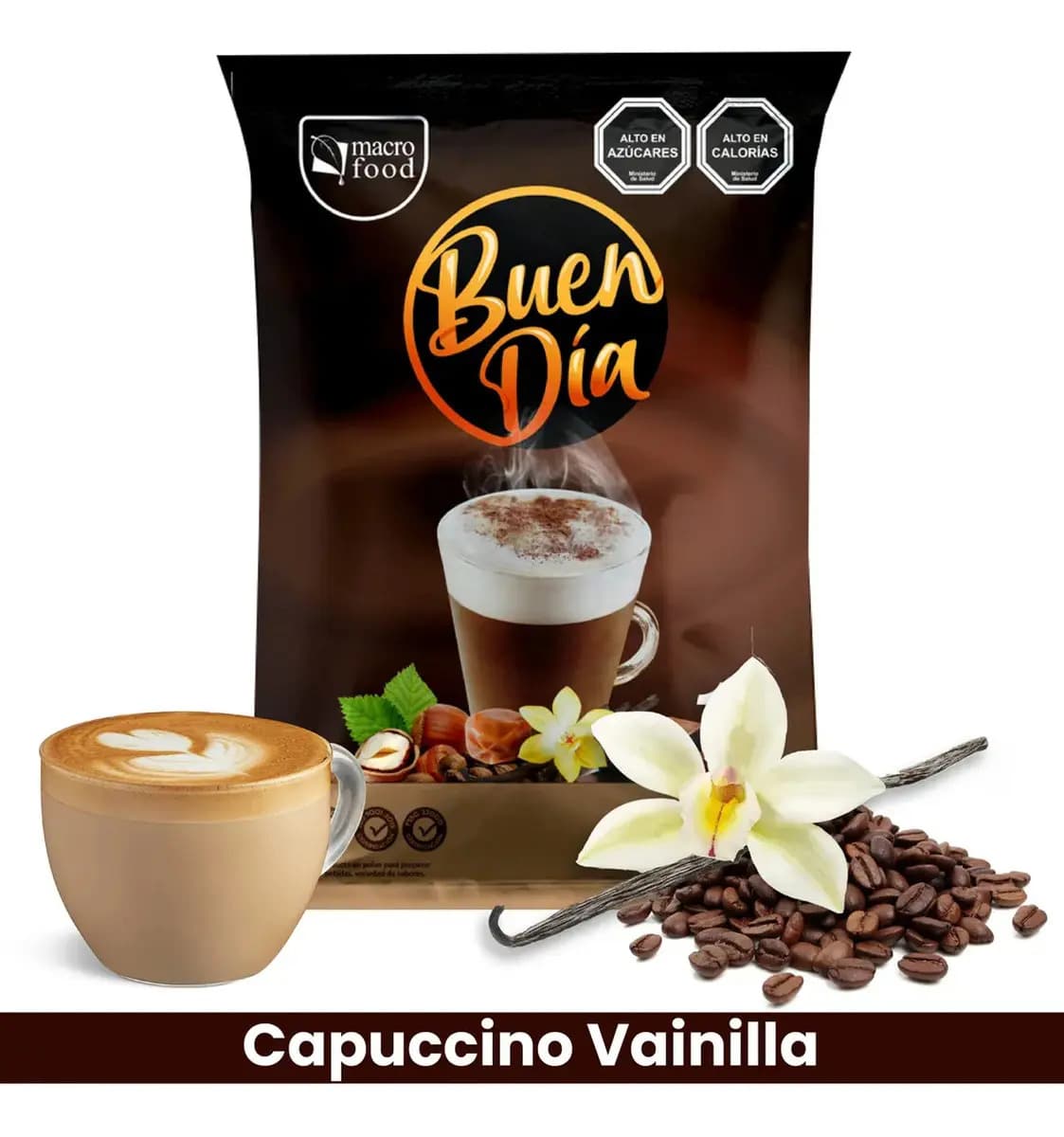 Buen dia Café Cappuccino Vainilla 1kg Maquinas Vending