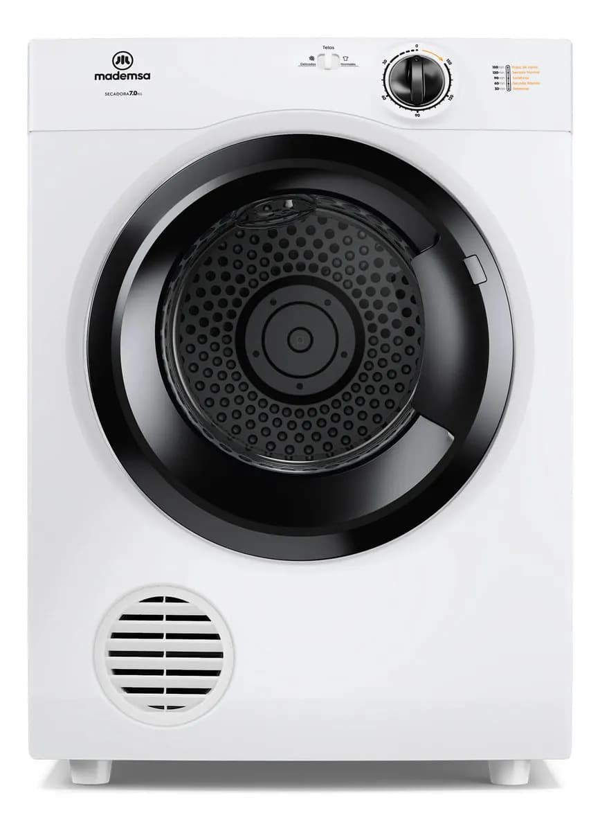 Secadora De Ropa 7kg Carga Frontal Secado Automático 7d Bzg Blanco