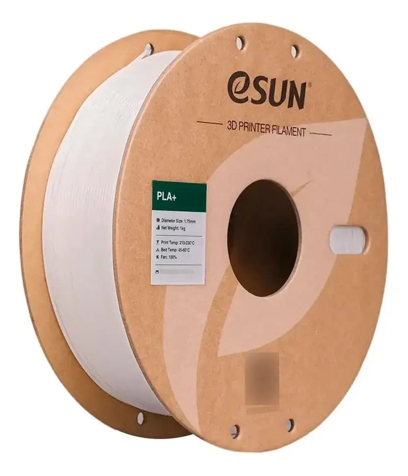 Filamento 3D Esun PLA+ de 1.75mm y 1kg White