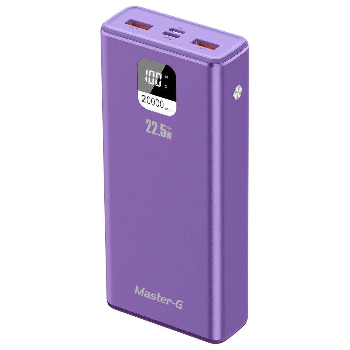 Batería Externa Power Bank 20000 Mah 22.5W UCP20MPD Morada Master-G