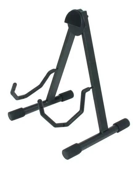 Atril Guitarra O Bajo Plegable Gs-438 Quik Lok - Color Negro