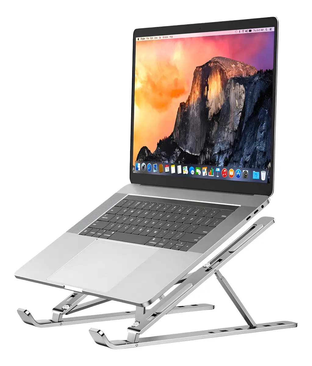 Soporte Ajustable De Aluminio Plegable Para Notebook Hasta 15 Pulgadas Qatar Shop