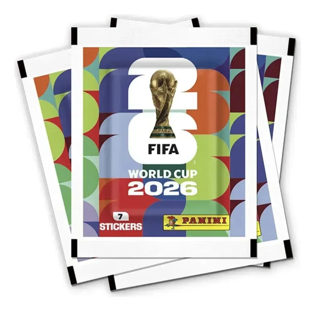 Kit de 10 sobres de láminas Panini para la Copa Mundial de la FIFA 2026 (70 laminas)