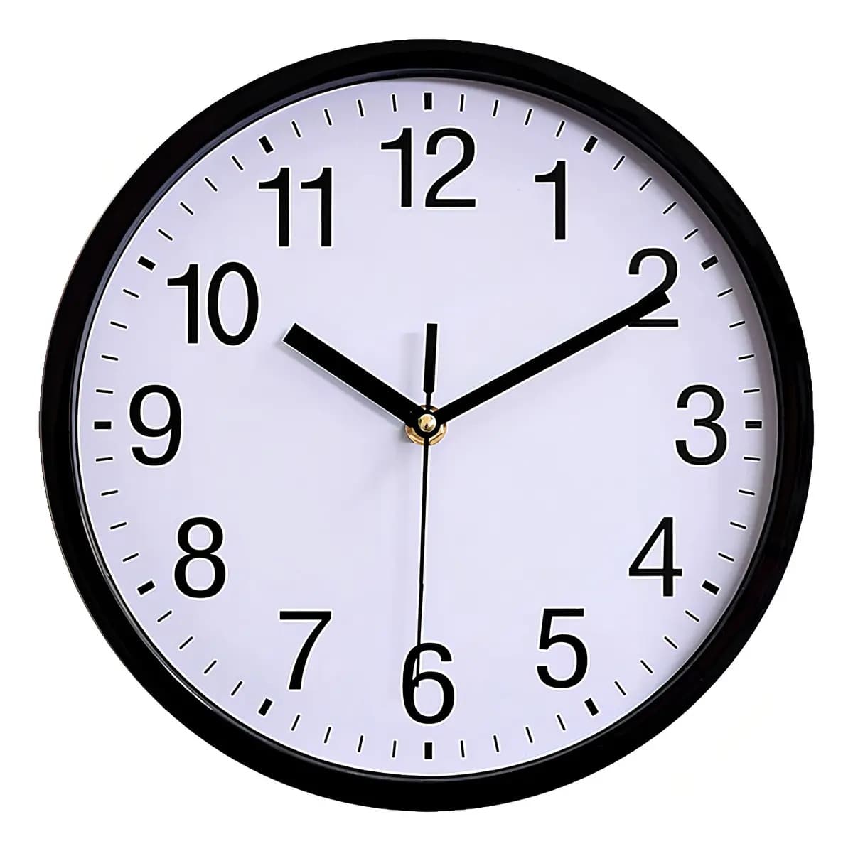 Reloj de Pared Haiton Negro 30cm Modelo 323-871 Analógico Moderno