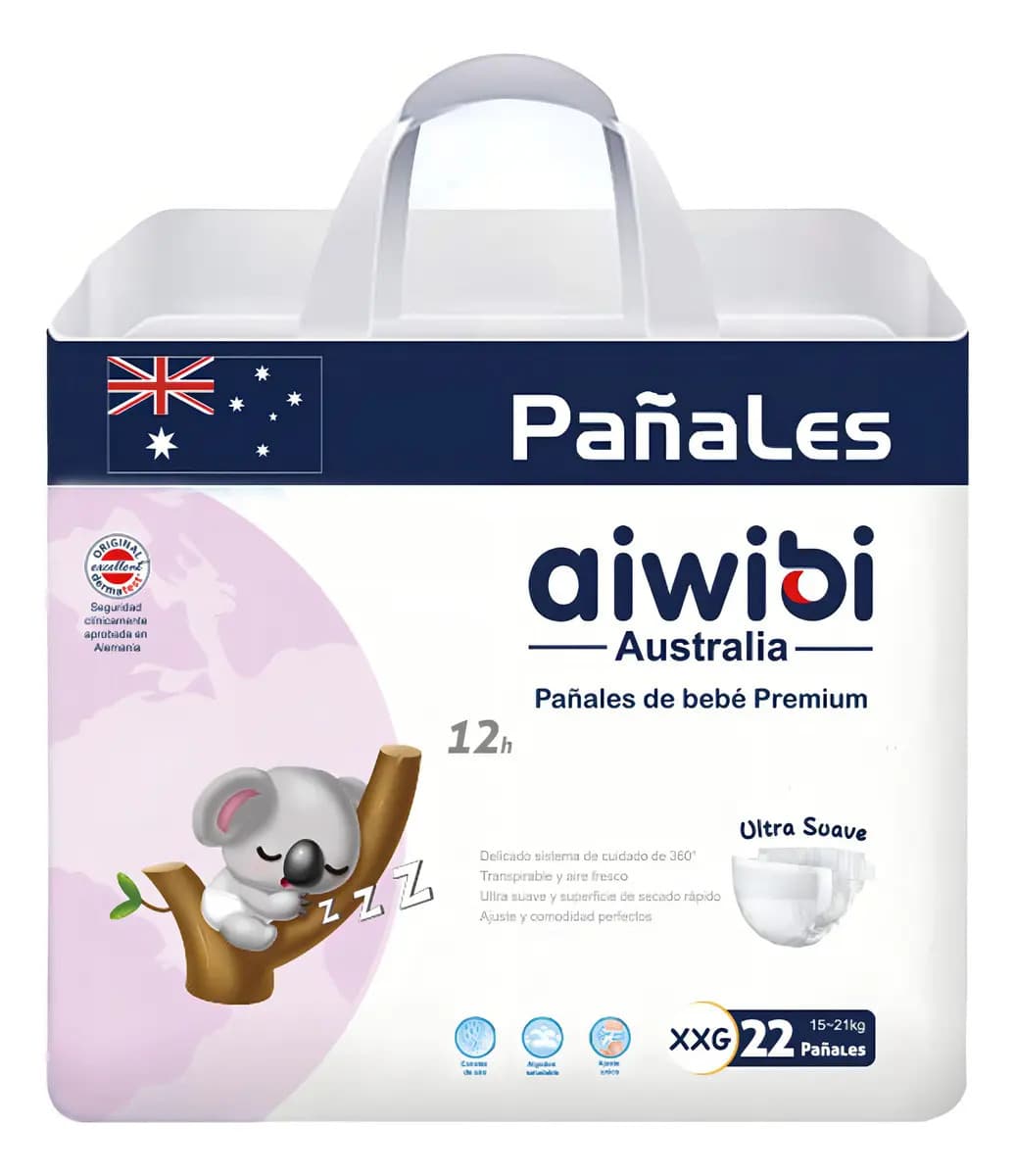 Pañales Aiwibi Premium - Tamaño XG